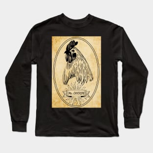 Vintage Chicken Long Sleeve T-Shirt